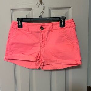 American Eagle Outfitters Coral High Waist Shorts